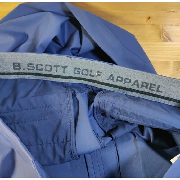 Boston Scott Golf Men's 38x33 Navy Blue Tech Pant NWT 125.00 Retail Soft Stretch - Picture 6 of 8